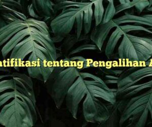 Identifikasi tentang Pengalihan Aset